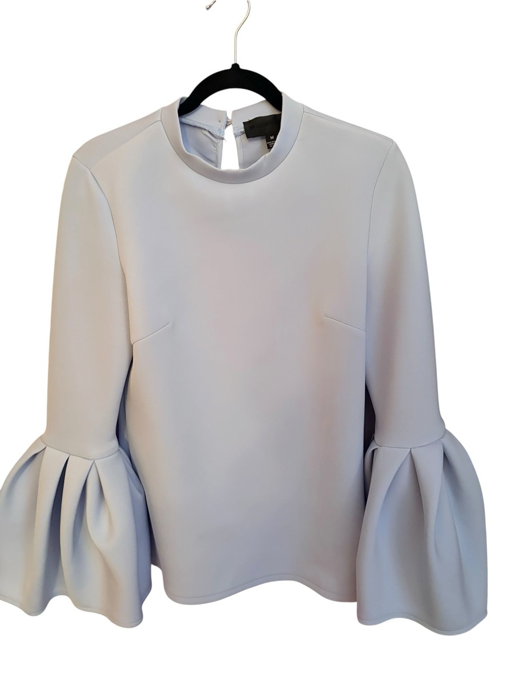 Blaque Label Light Blue Bell Sleeve Blouse